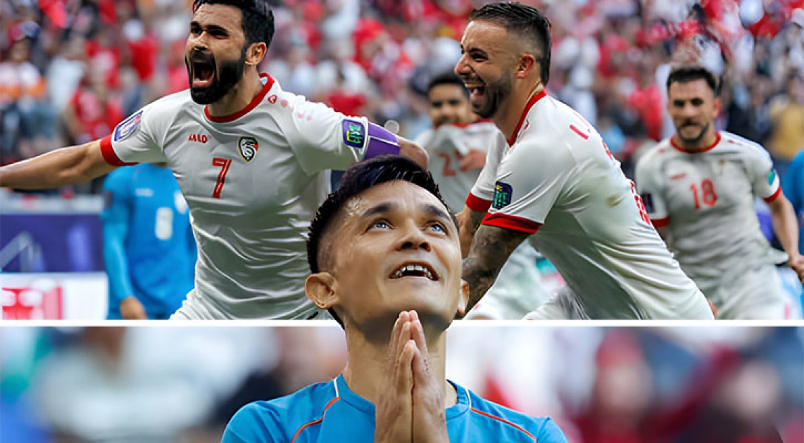 এএফসি এশিয়ান কাপ থেকে হ্যাটট্রিক হারে বিদায় ভারতের