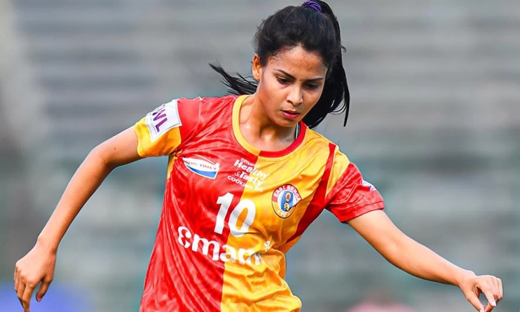 সানজিদার অভিষেক ইস্ট বেঙ্গলের জার্সিতে